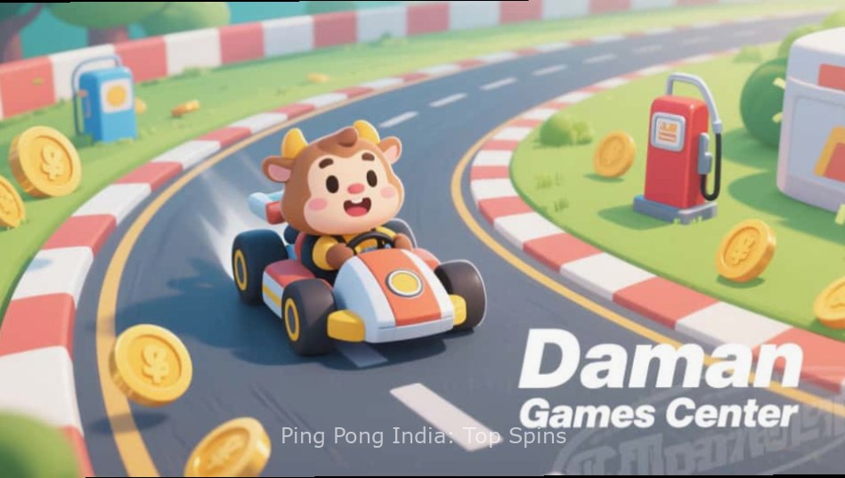 Ping Pong India: Top Spins - Game Cover Ping Pong India: Top Spins game cover showing Indian players competing