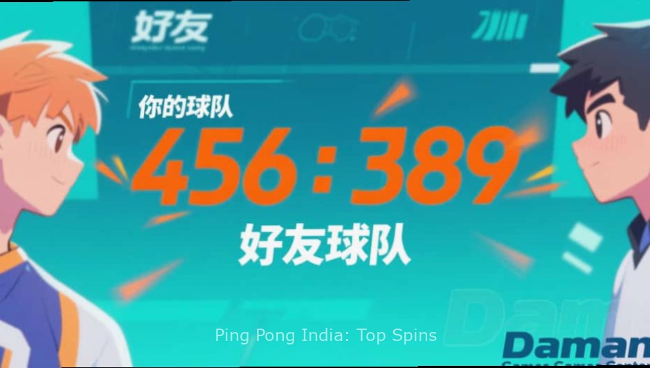Ping Pong India: Top Spins - Holi Event Ping Pong India: Top Spins Holi Festival event with colorful tables