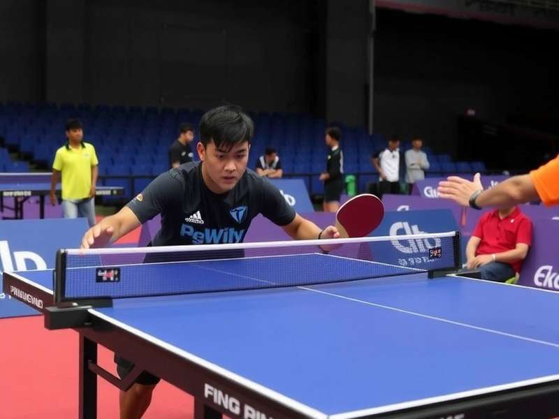 Ping Pong India: Top Spins - Advanced Gameplay Ping Pong India: Top Spins player using advanced techniques in a tournament final