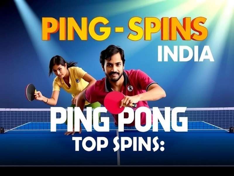 Ping Pong India: Top Spins - Game Cover Ping Pong India: Top Spins game cover showing Indian players competing